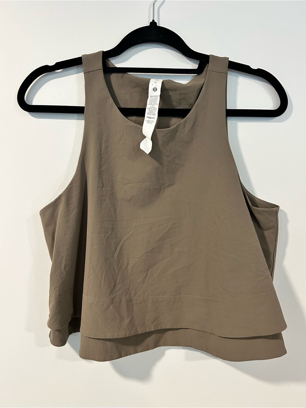 Lululemon Stretch Woven Relaxed-Fit Tank Taupe Brown Size Medium